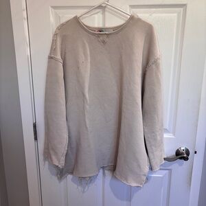 Free People Distressed Sweater